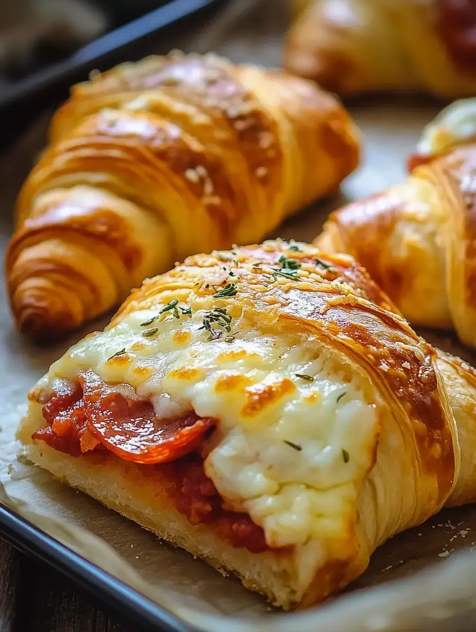 Crispy golden rolls filled with melted cheese and pepperoni with a sprinkle of fresh herbs.