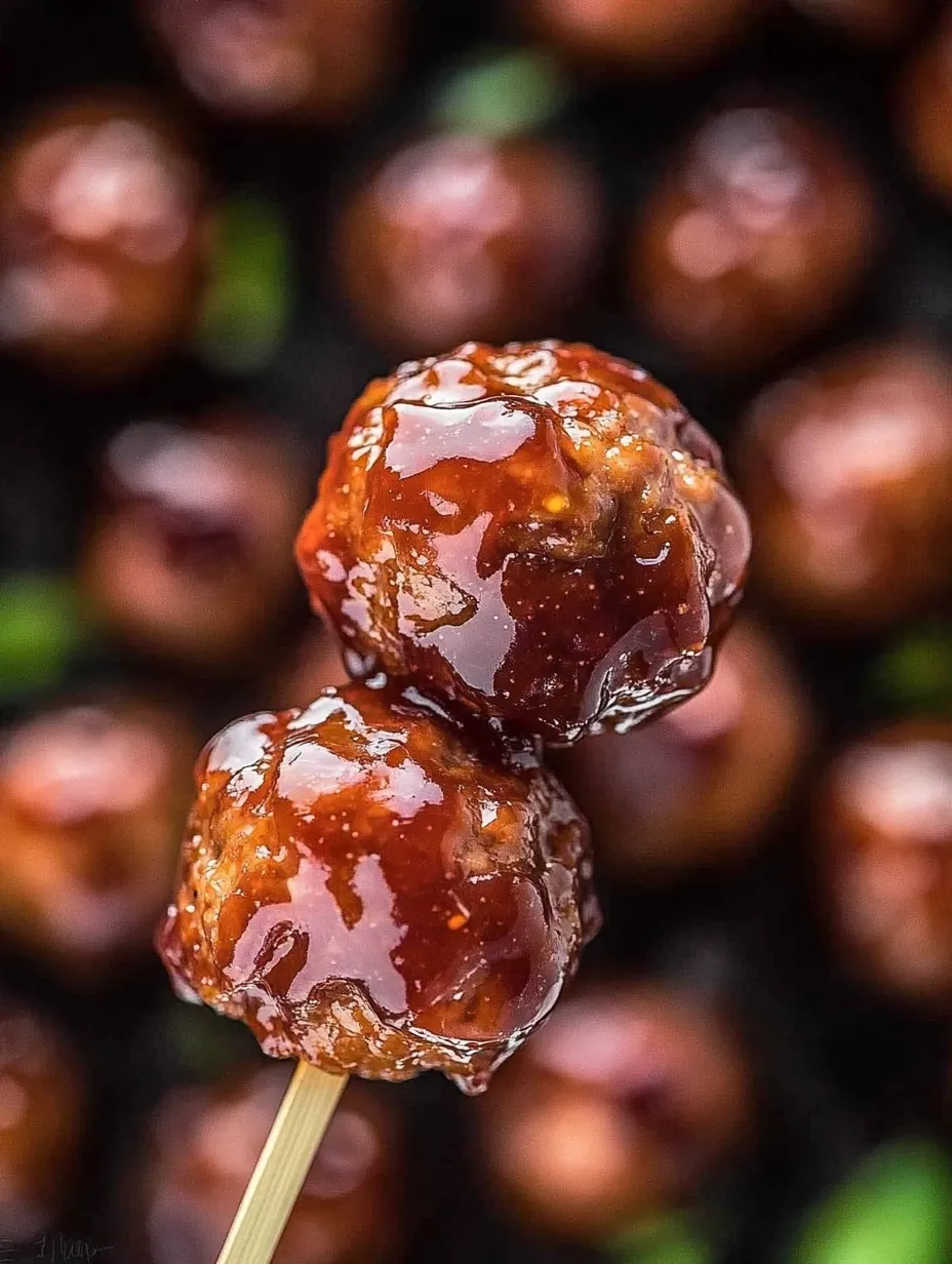 Simple Grape Jelly Meatballs Photo