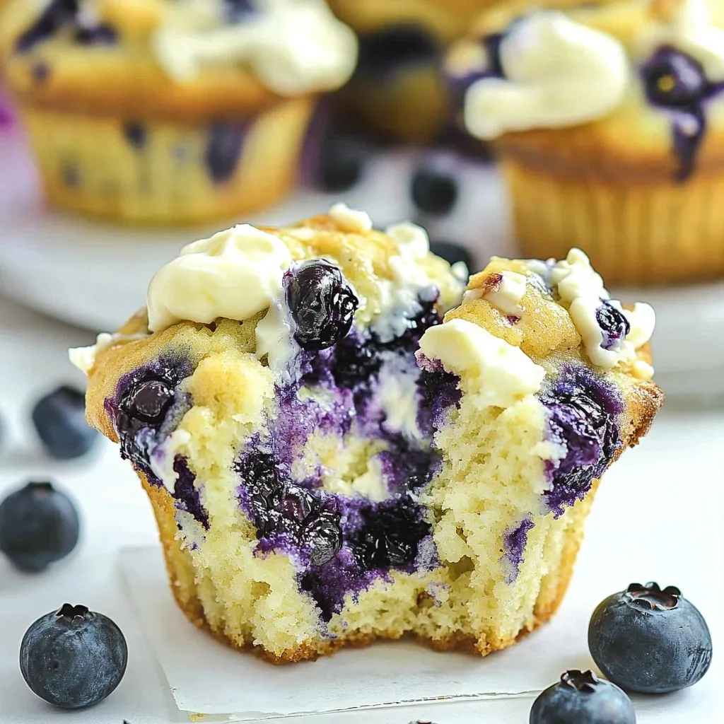 Blueberry Cream Cheese Muffins
