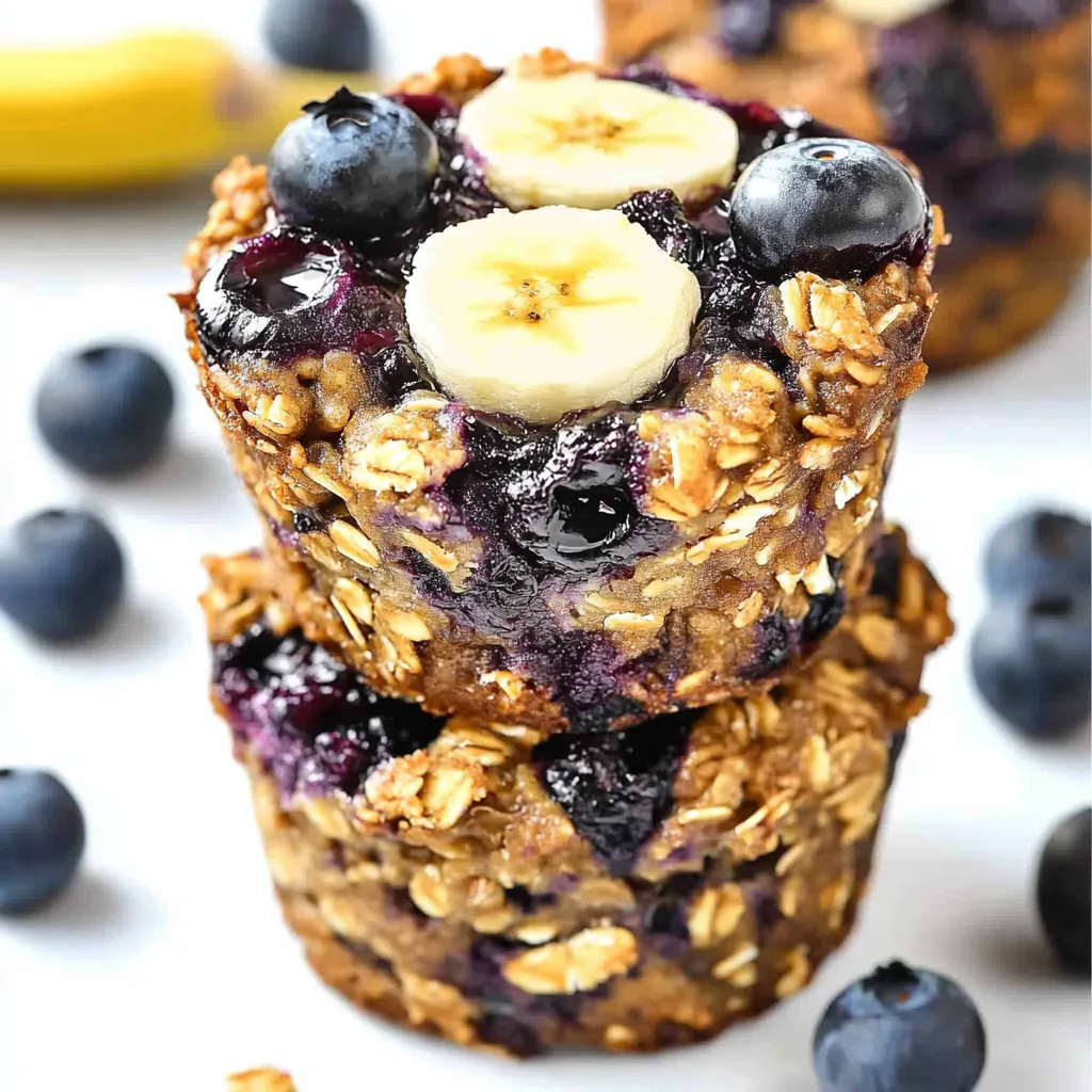 Blueberry Banana Oatmeal Cups How-To
