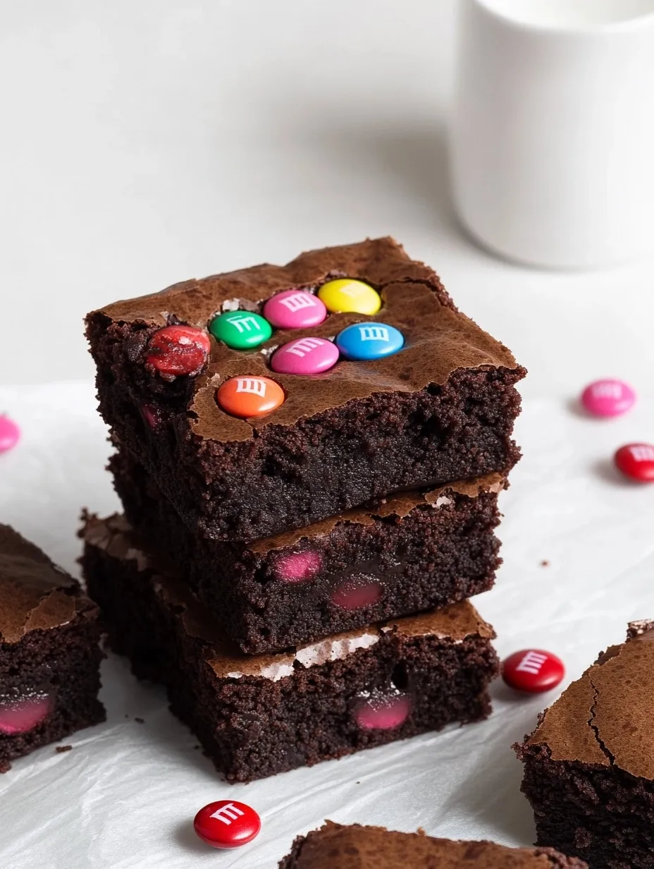Easy M&M’s Brownies