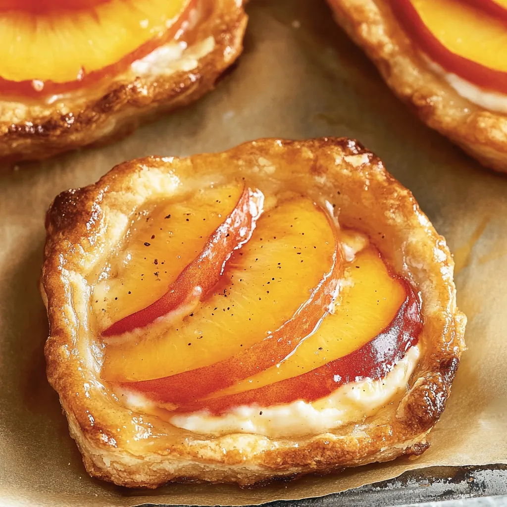 Peach Cream Cheese Mini Tarts