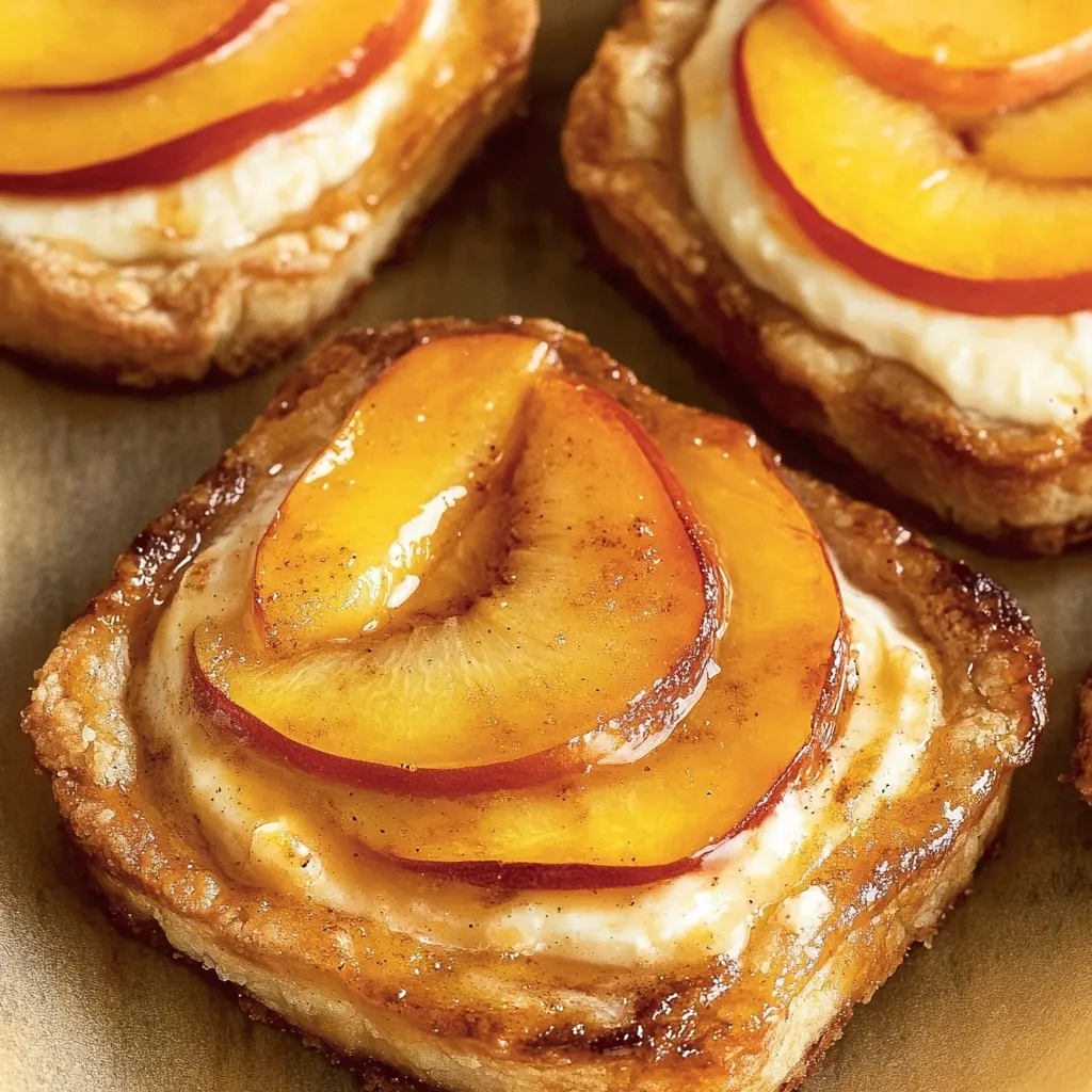 Peach Cream Cheese Mini Treats
