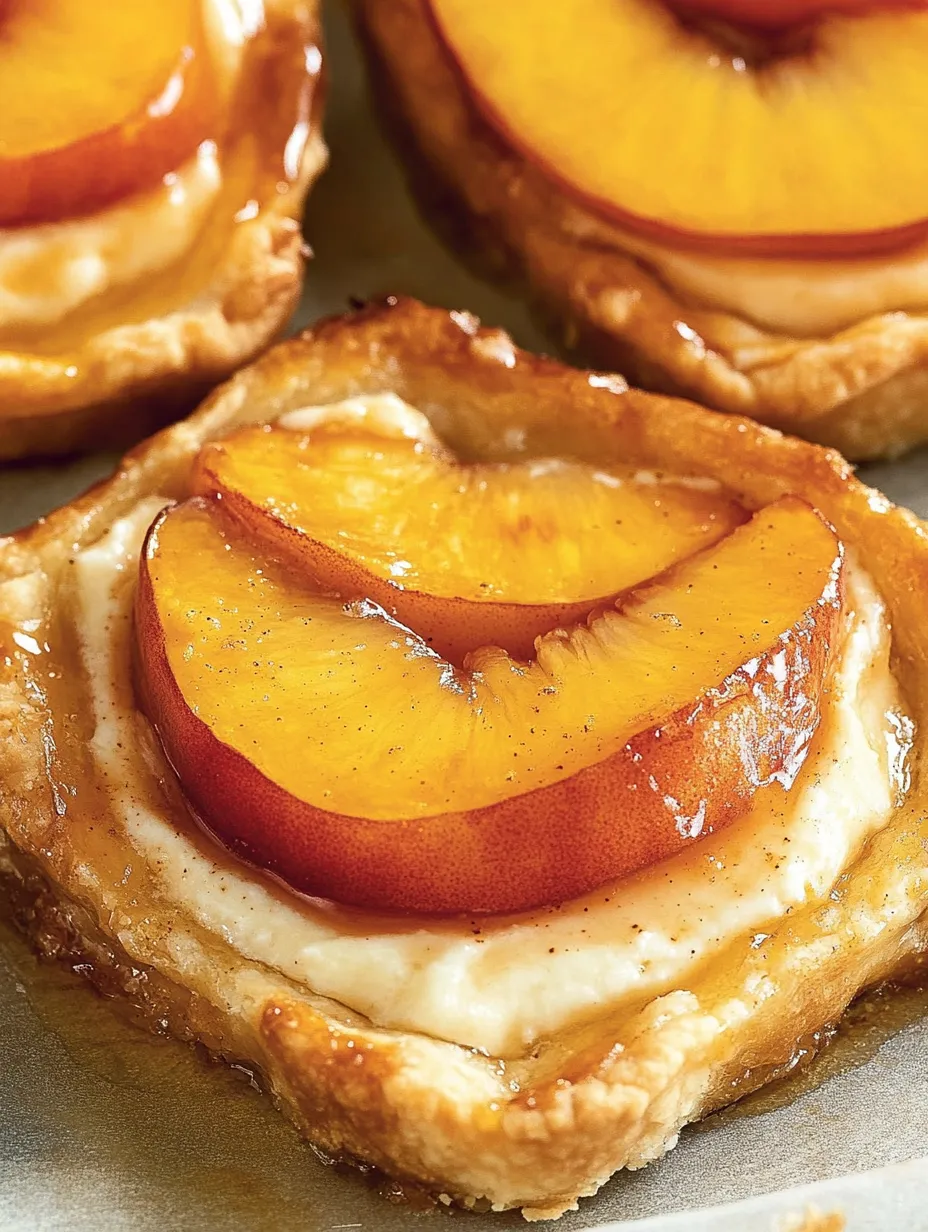 Homestyle Peach Cream Cheese Mini Tarts