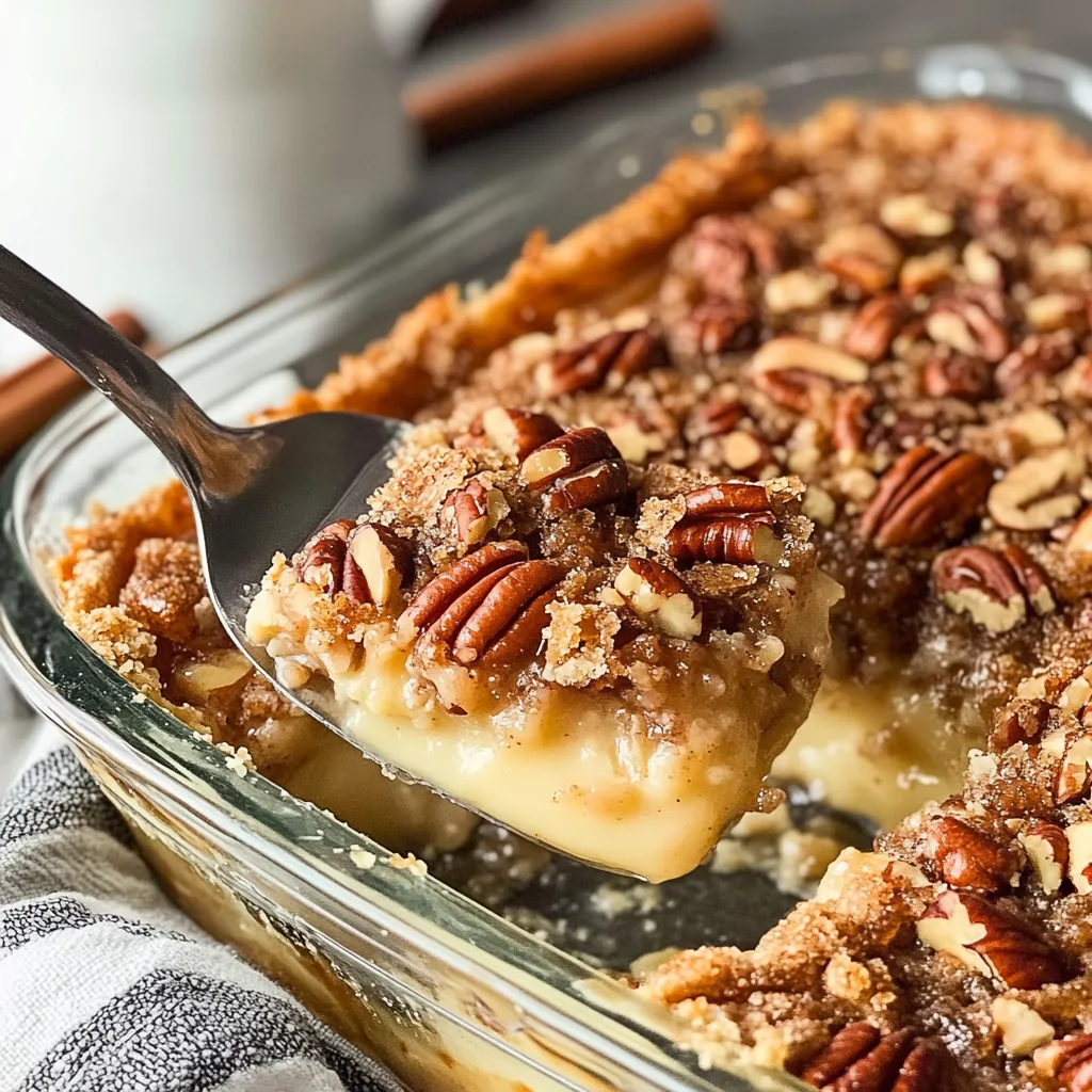 Caramel Pecan Cake Ready to Serve