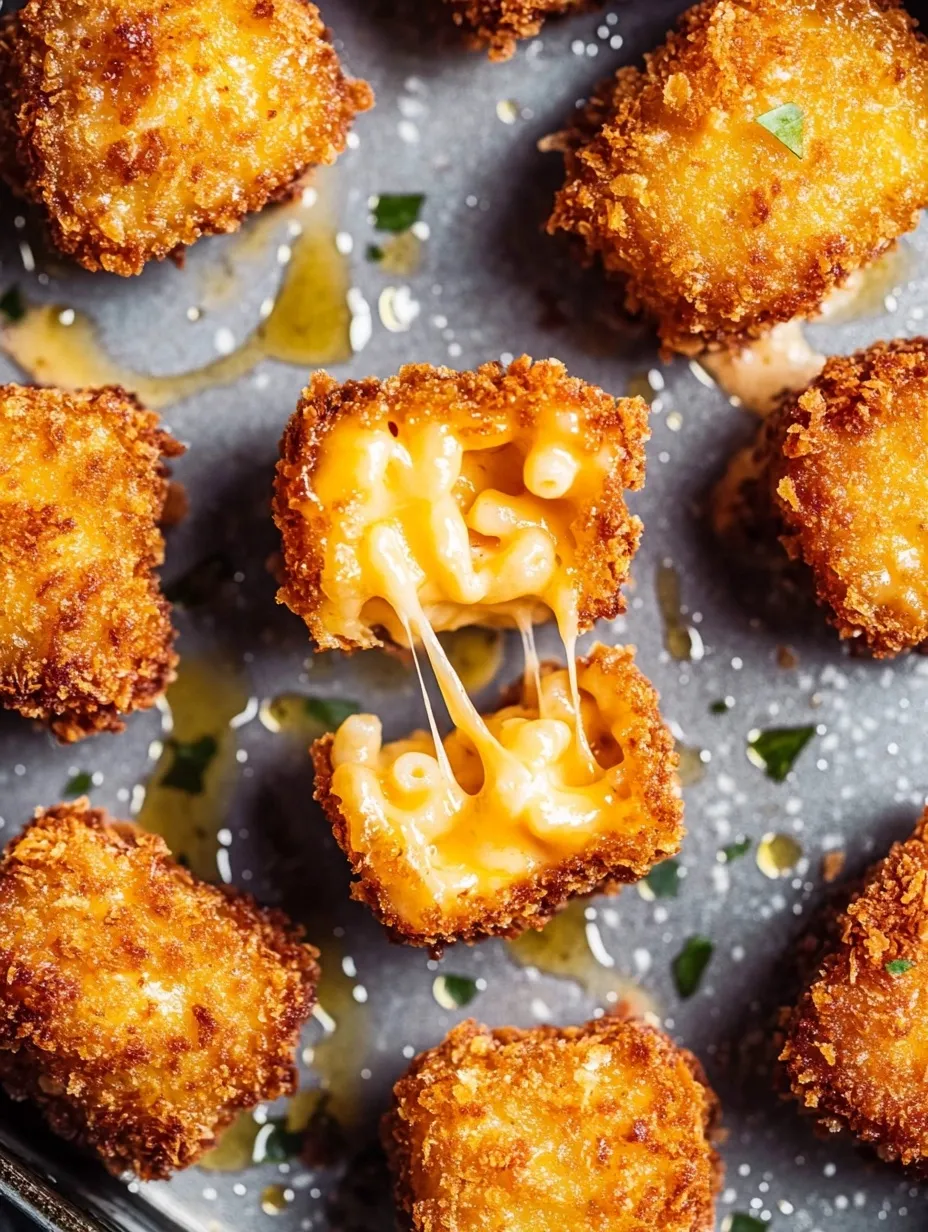 Crispy Mac and Cheese Bite Snacks