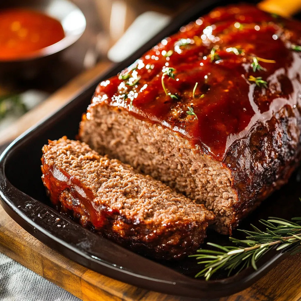 Moist Glazed Meatloaf