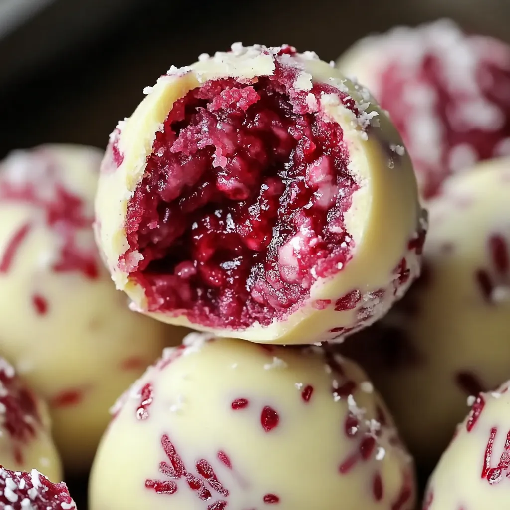 Creamy Raspberry Cheesecake Balls