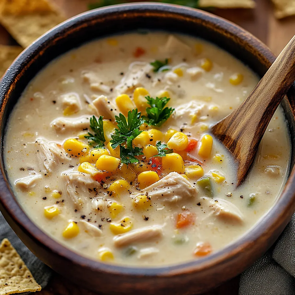 Yummy Chicken Corn Chowder Soup