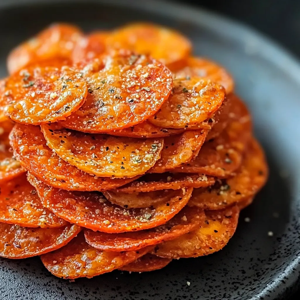 Pepperoni Cheese Crisps