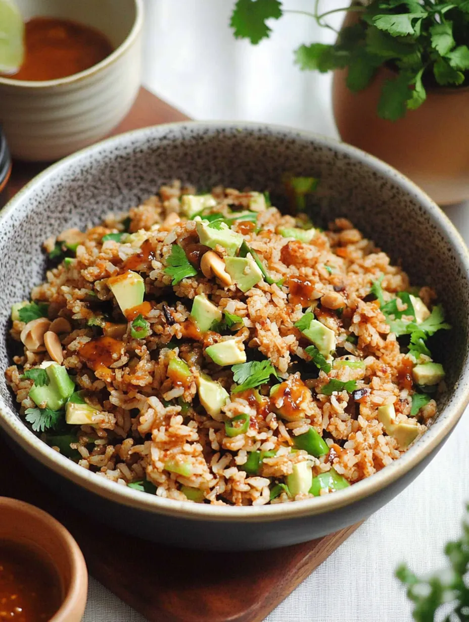 Satay Crispy Rice Salad Recipe
