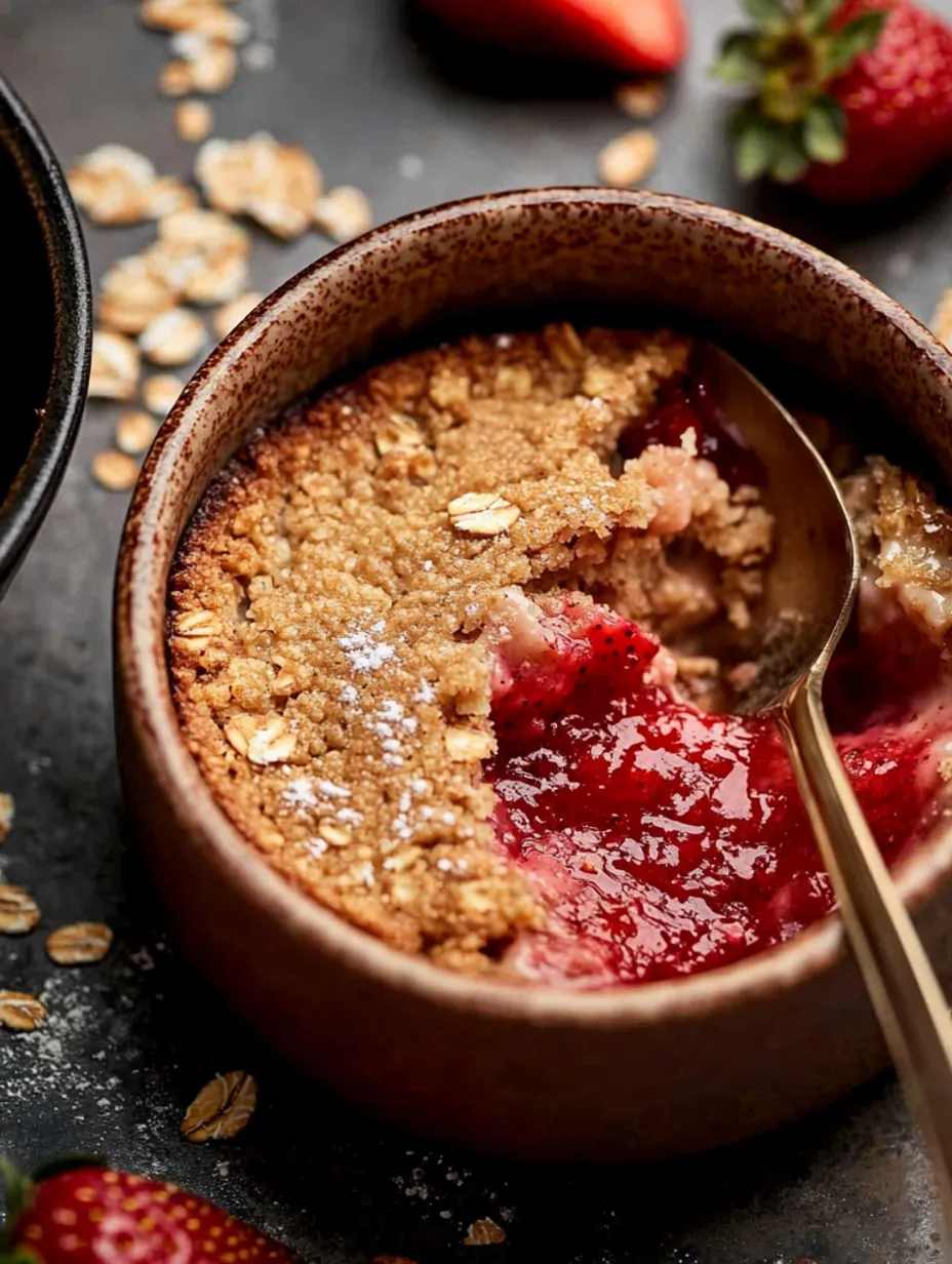 Healthy Strawberry Donut Oats Creation
