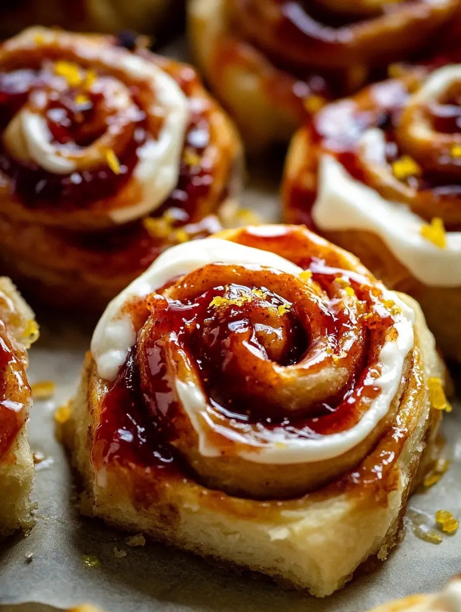 Yummy Raspberry Lemon Vegan Cinnamon Roll