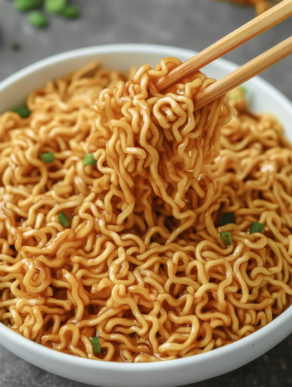 Simple Saucy Ramen Noodles