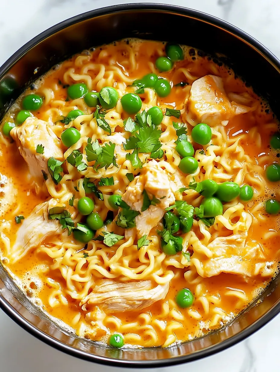 Cheesy Chicken Ramen Bowl