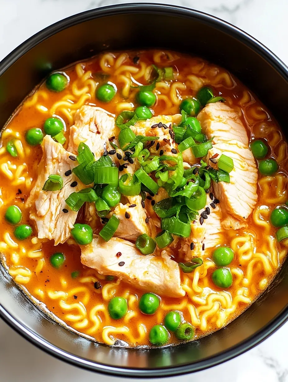 Cheesy Chicken Ramen Easy Version