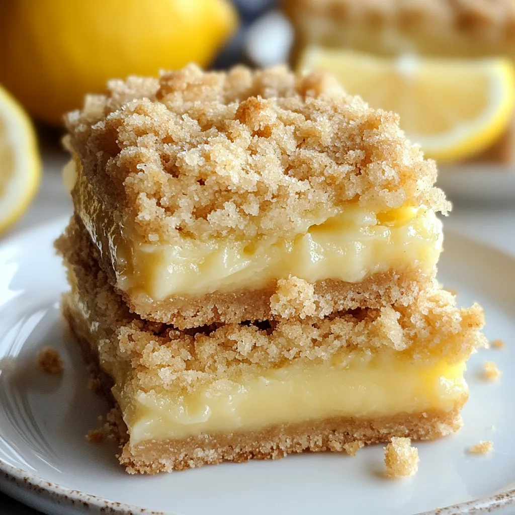 Lemon Crumb Bars Squares