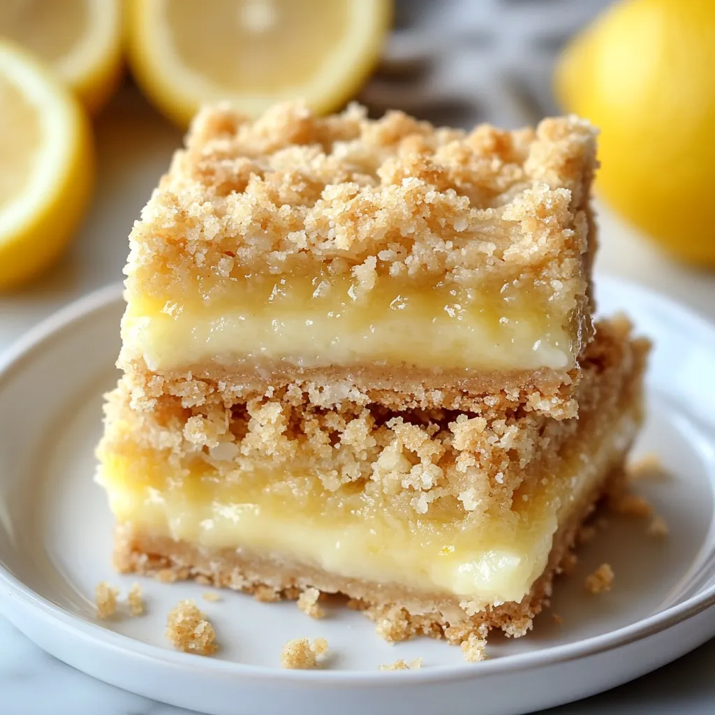 Tasty Lemon Crumb Bars Photo
