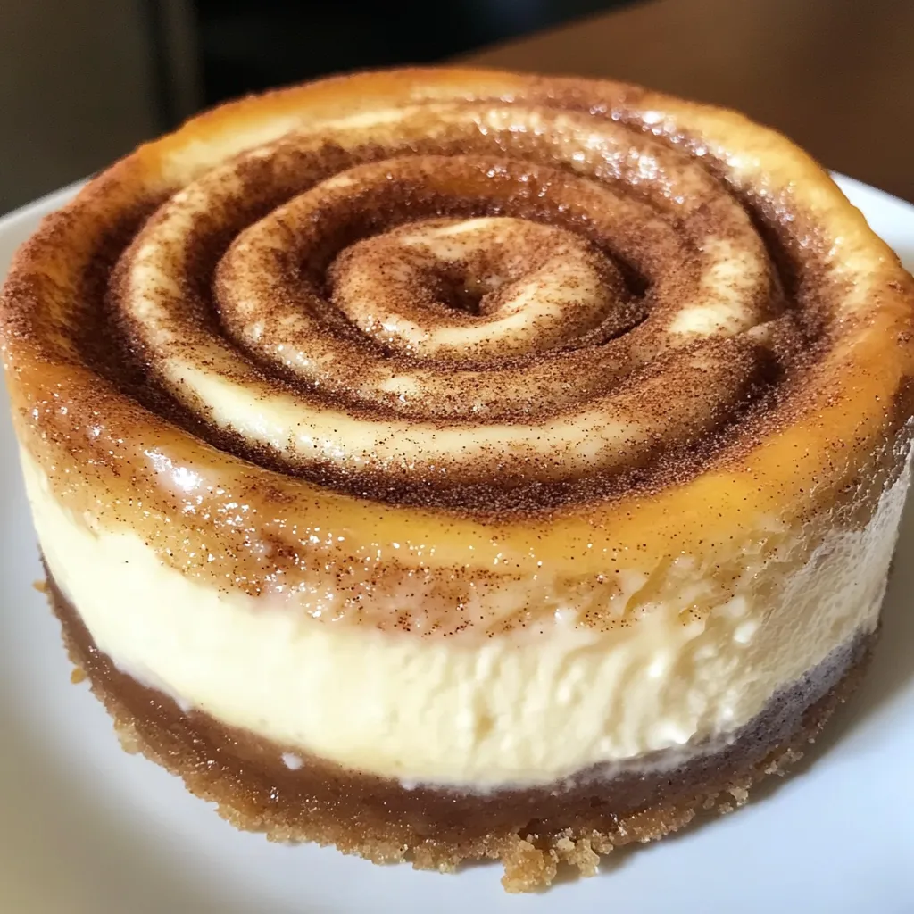 Cinnamon Roll Honeybun Cheesecake