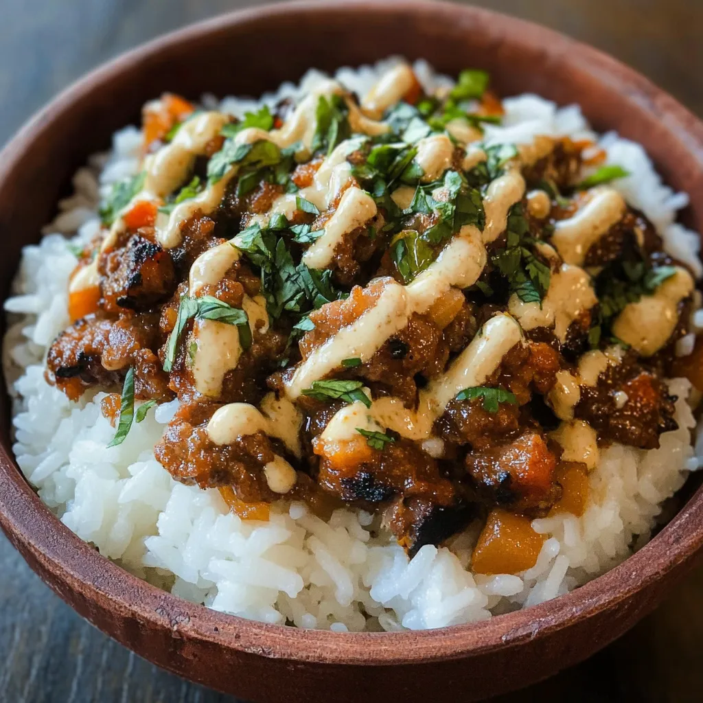 Blackstone Indian Spiced Rice Bowls on sizzling griddle