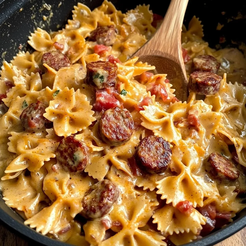 Easy One Pot Creamy Cajun Sausage Pasta