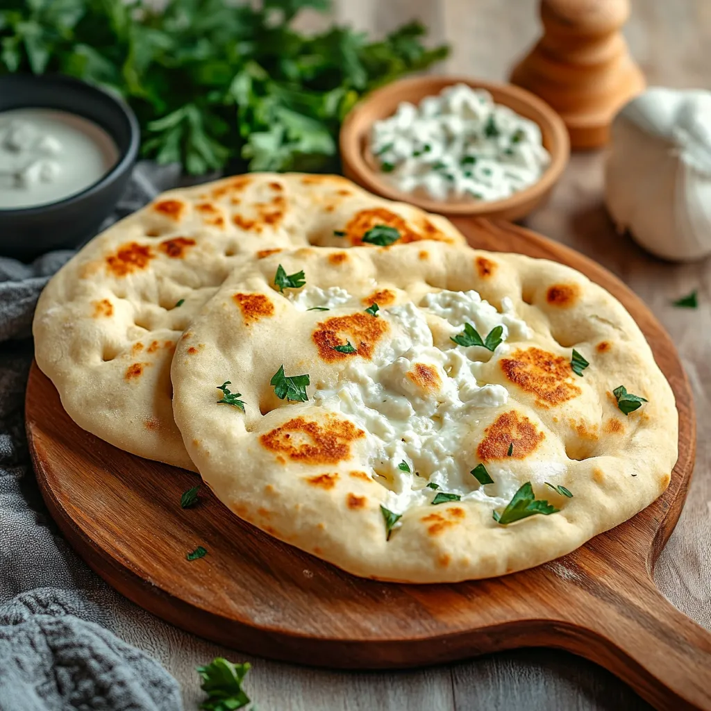 homemade cottage cheese flatbread
