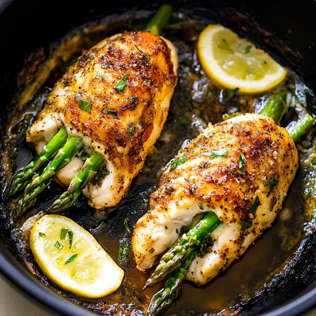Homemade Asparagus Chicken Stuffed