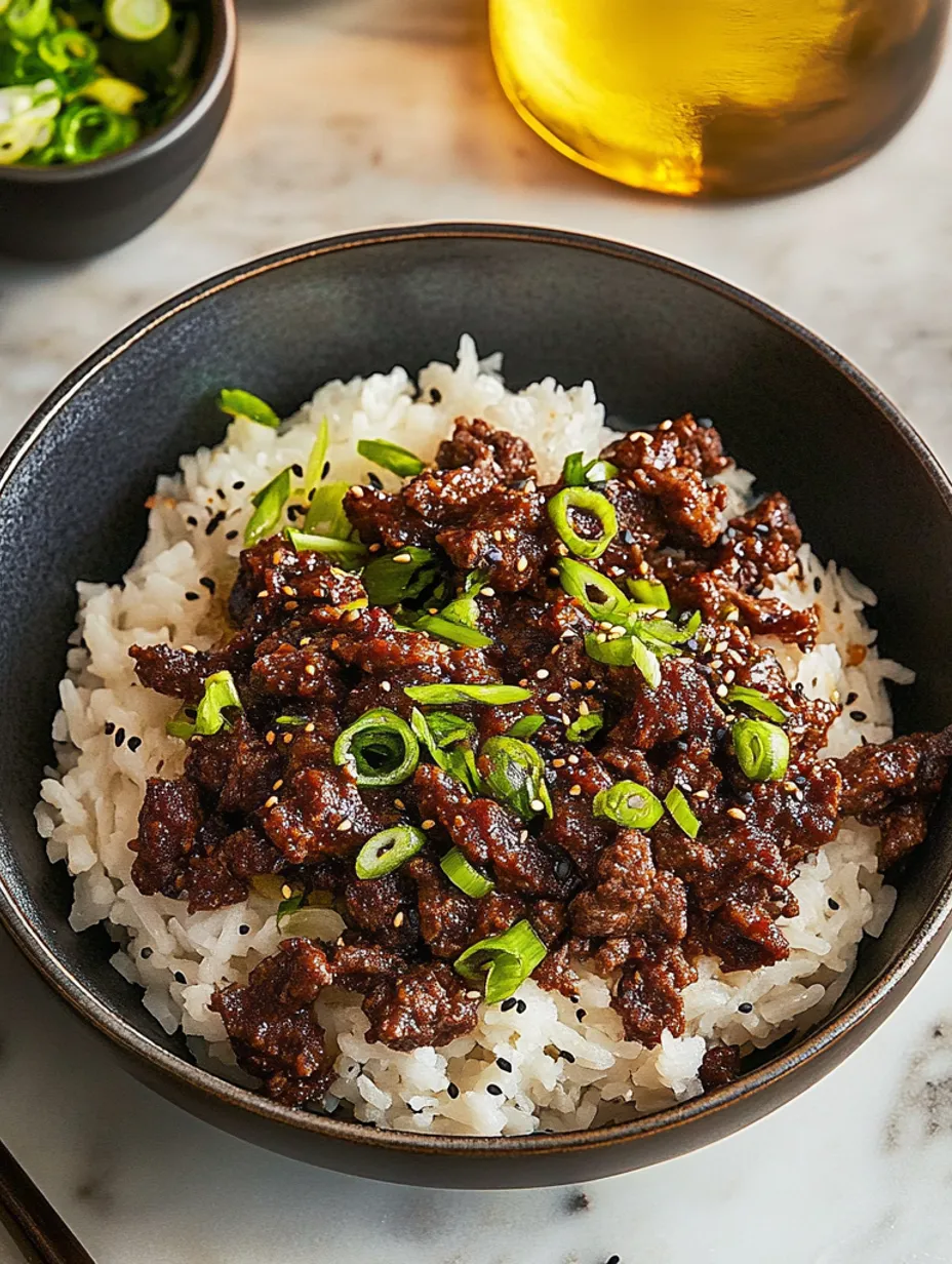 Korean Beef Bowl That’s Easy