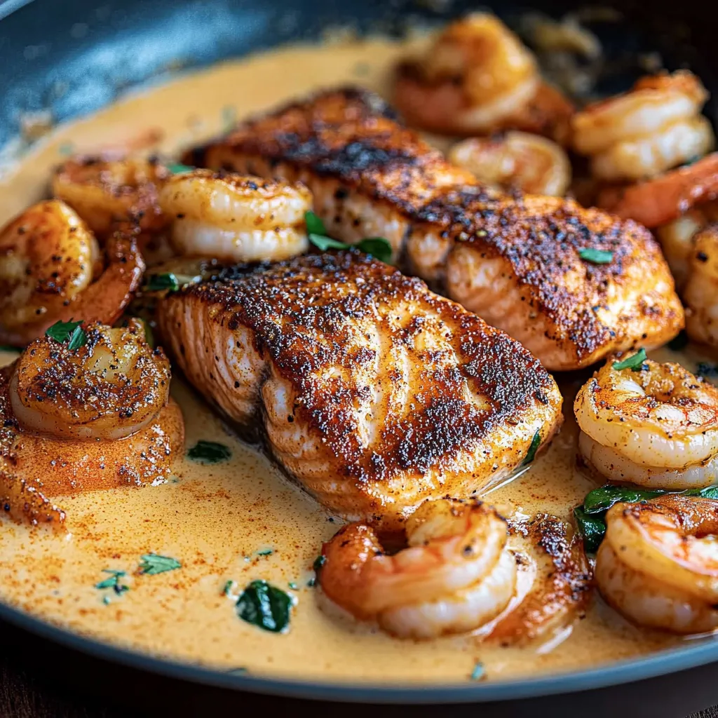 Cajun Salmon Shrimp