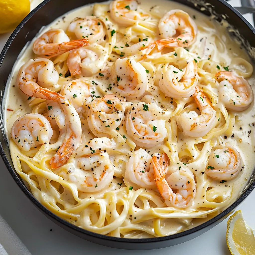 Creamy Shrimp Alfredo Dish