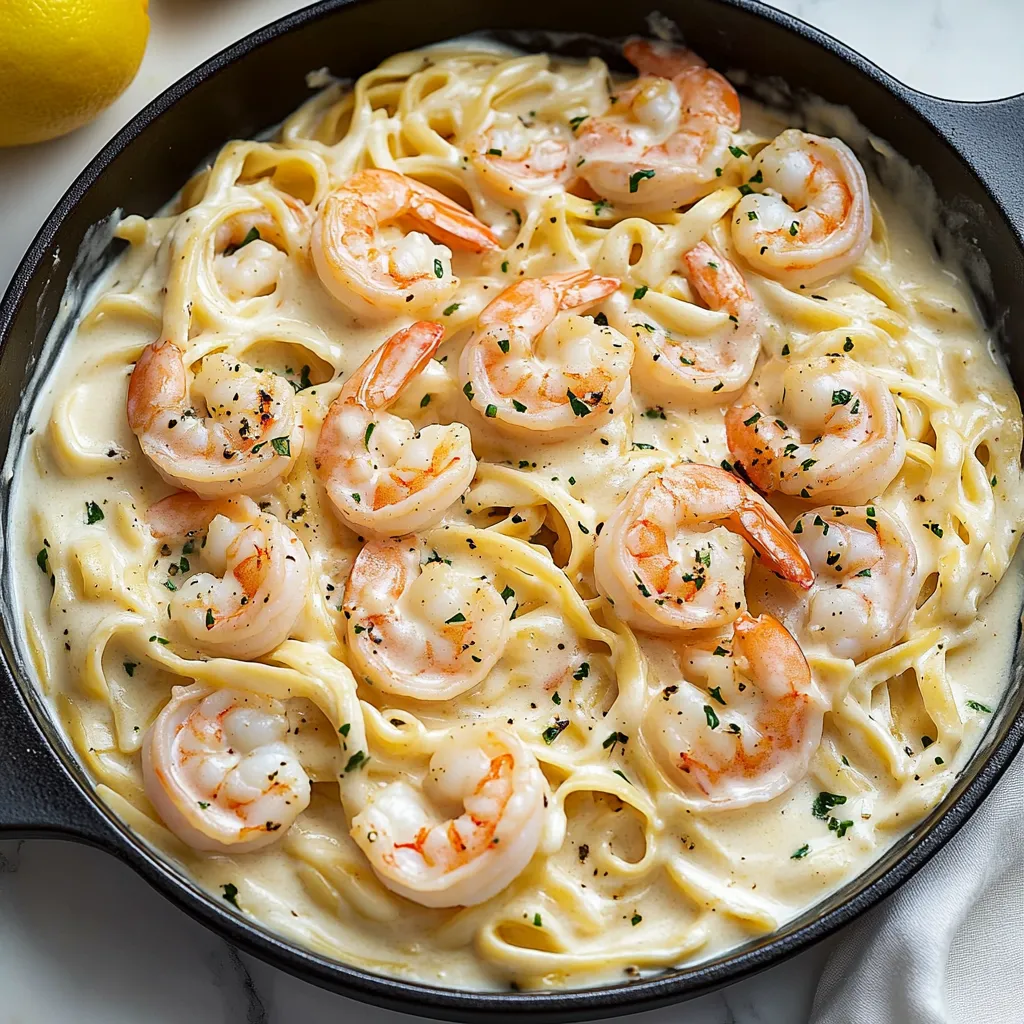 Homemade Shrimp Alfredo