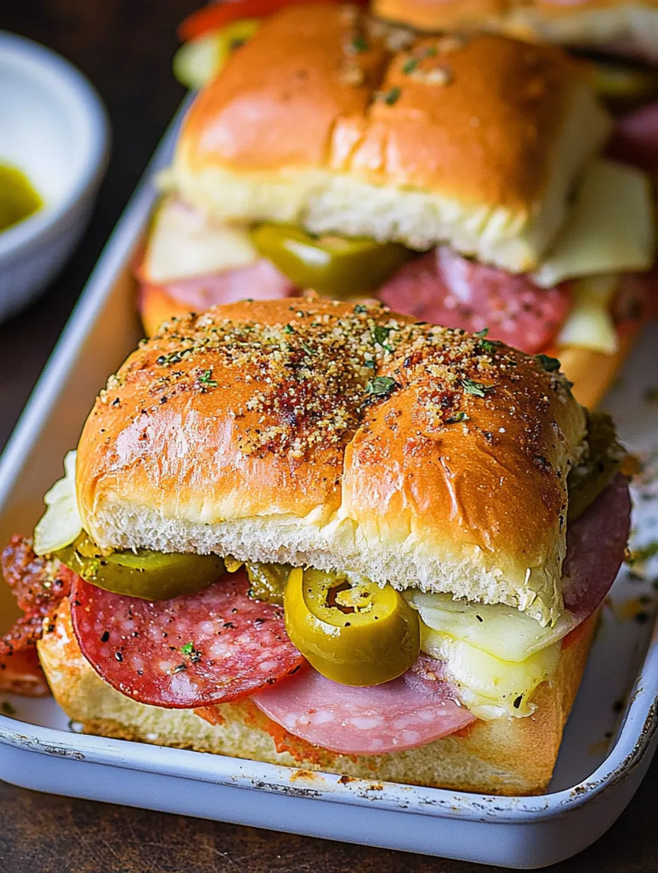 Hot Italian Sub Sliders