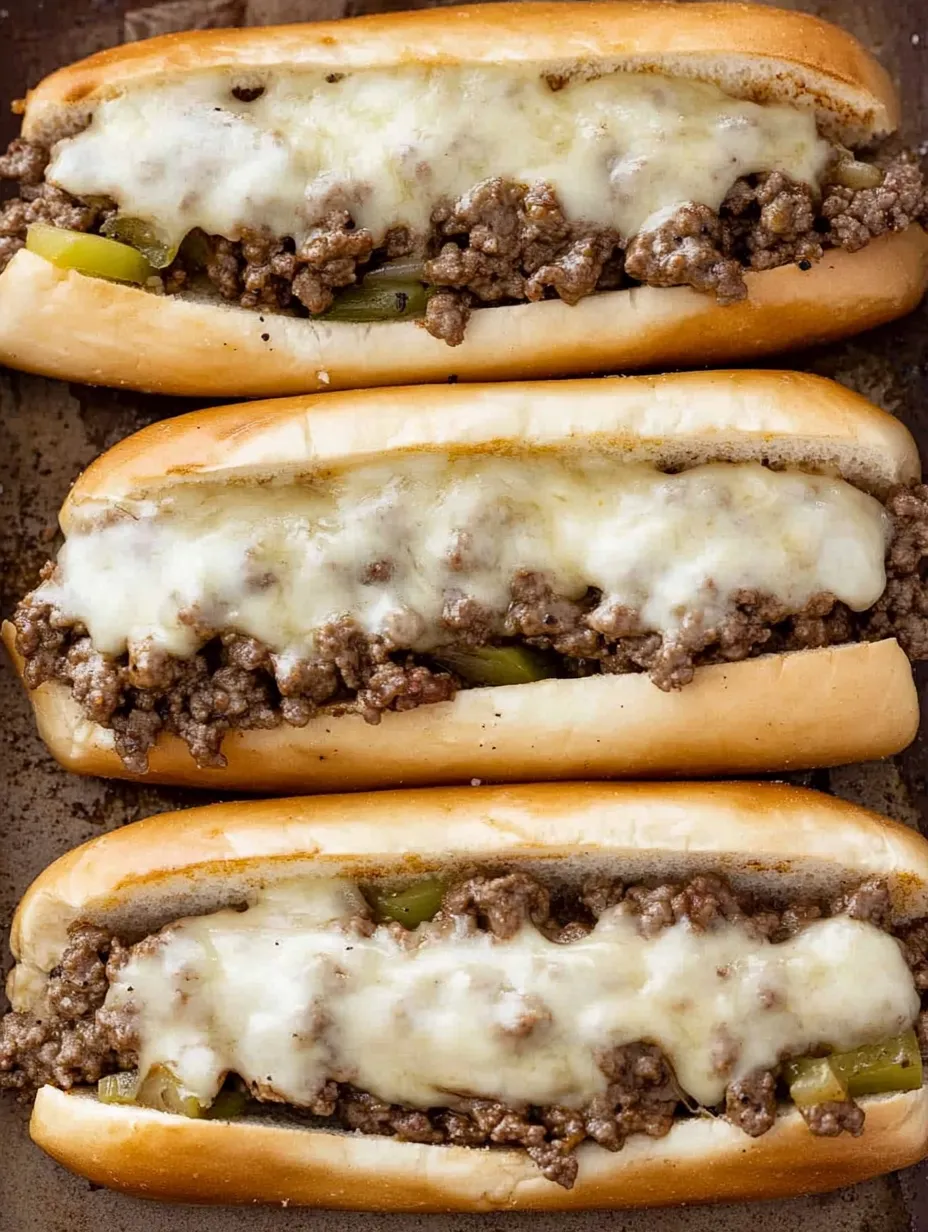 Ground Beef Philly Cheesesteak