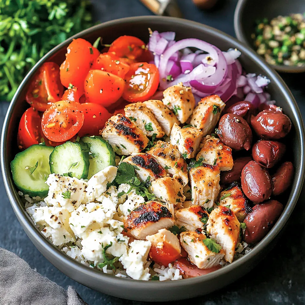 Tasty Low-Carb Greek Chicken Bowls