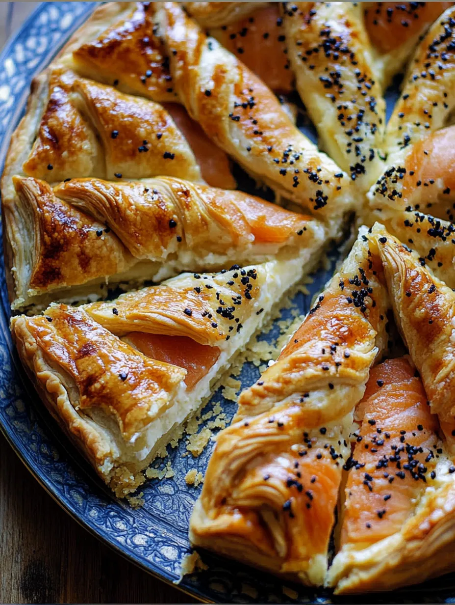 Sun Tart with Smoked Salmon