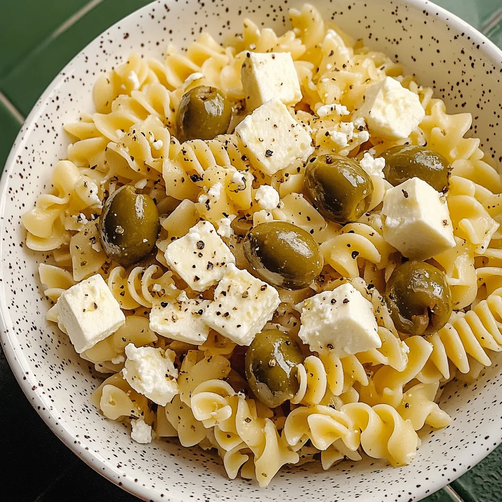 Dirty Martini Pasta Salad Recipe