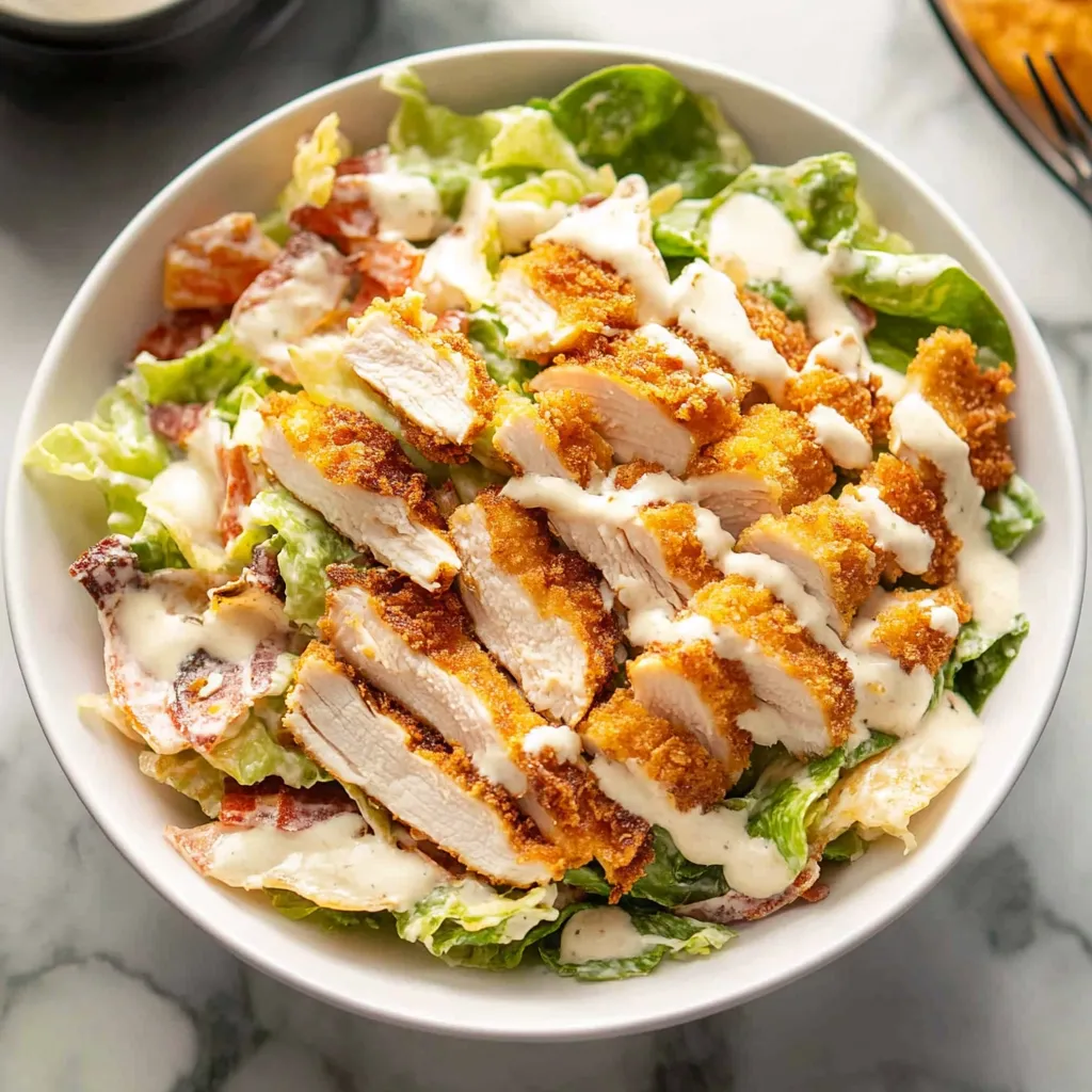 Crispy Chicken Caesar Salad