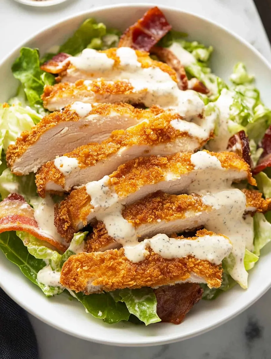 Crispy Chicken Caesar Salad