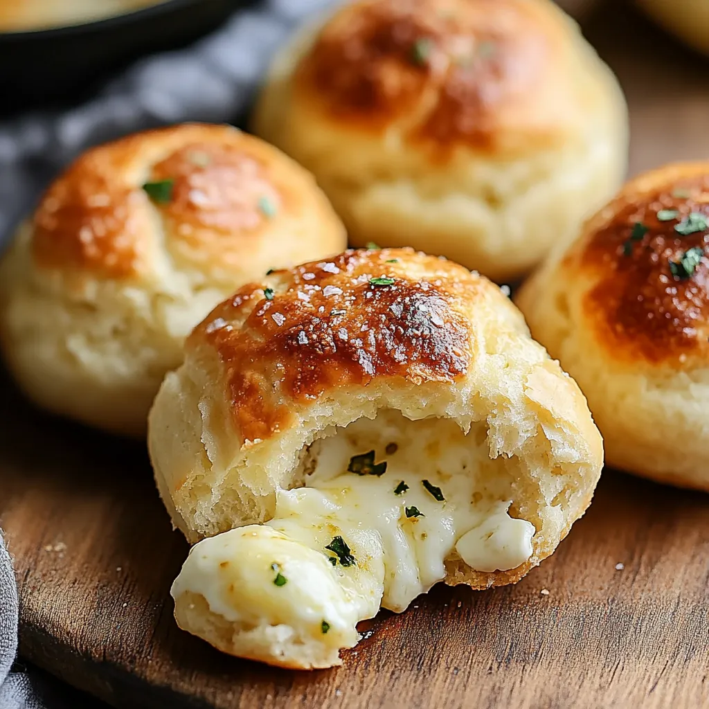 Easy Gooey Mozzarella Biscuit Bombs