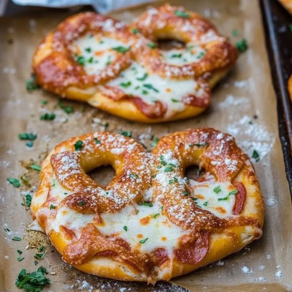 Garlic Butter Pepperoni Pizza Pretzels Food Court Favorite