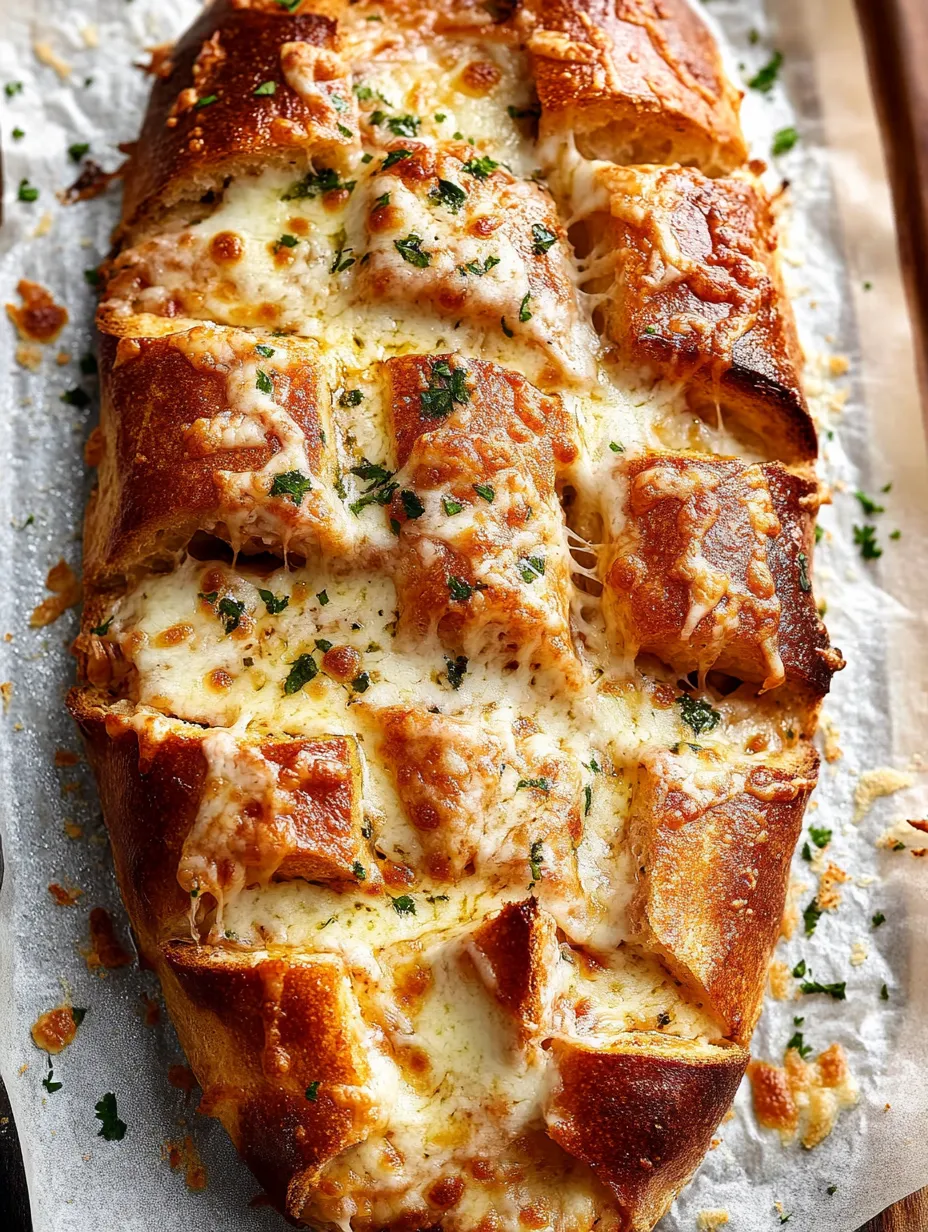 Cheesy Garlic Butter Pizza Pull Apart Bread