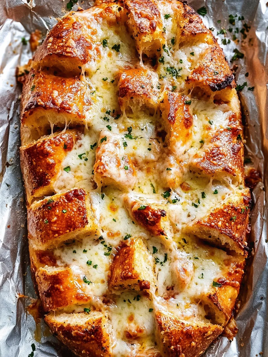 Homestyle Cheesy Garlic Butter Pull Apart Bread