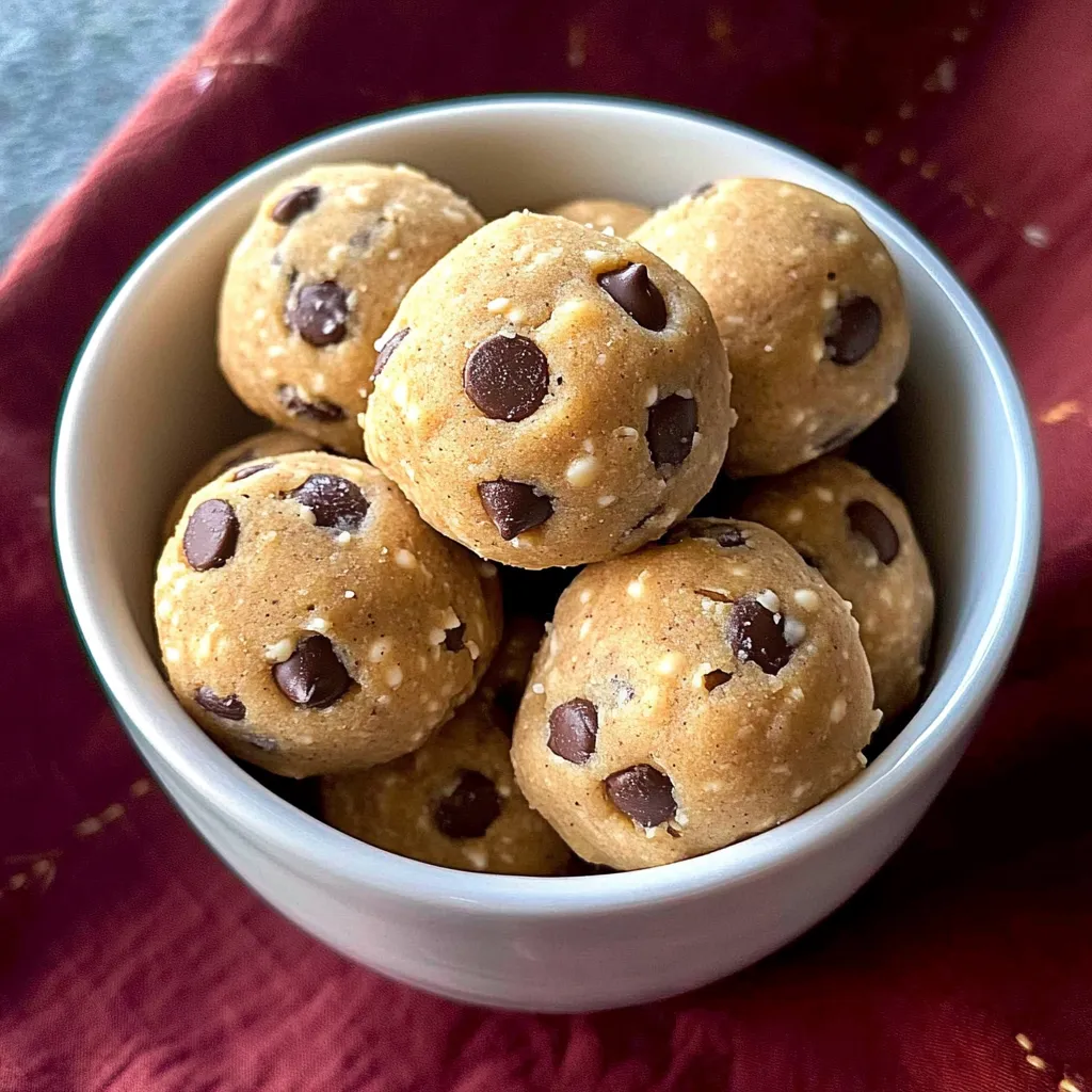 Chickpea Cookie Dough Balls
