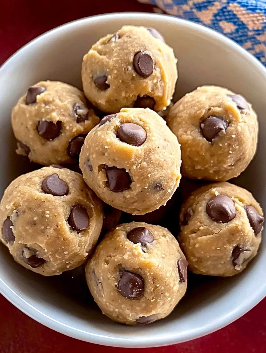 Chickpea Cookie Dough Balls Homemade