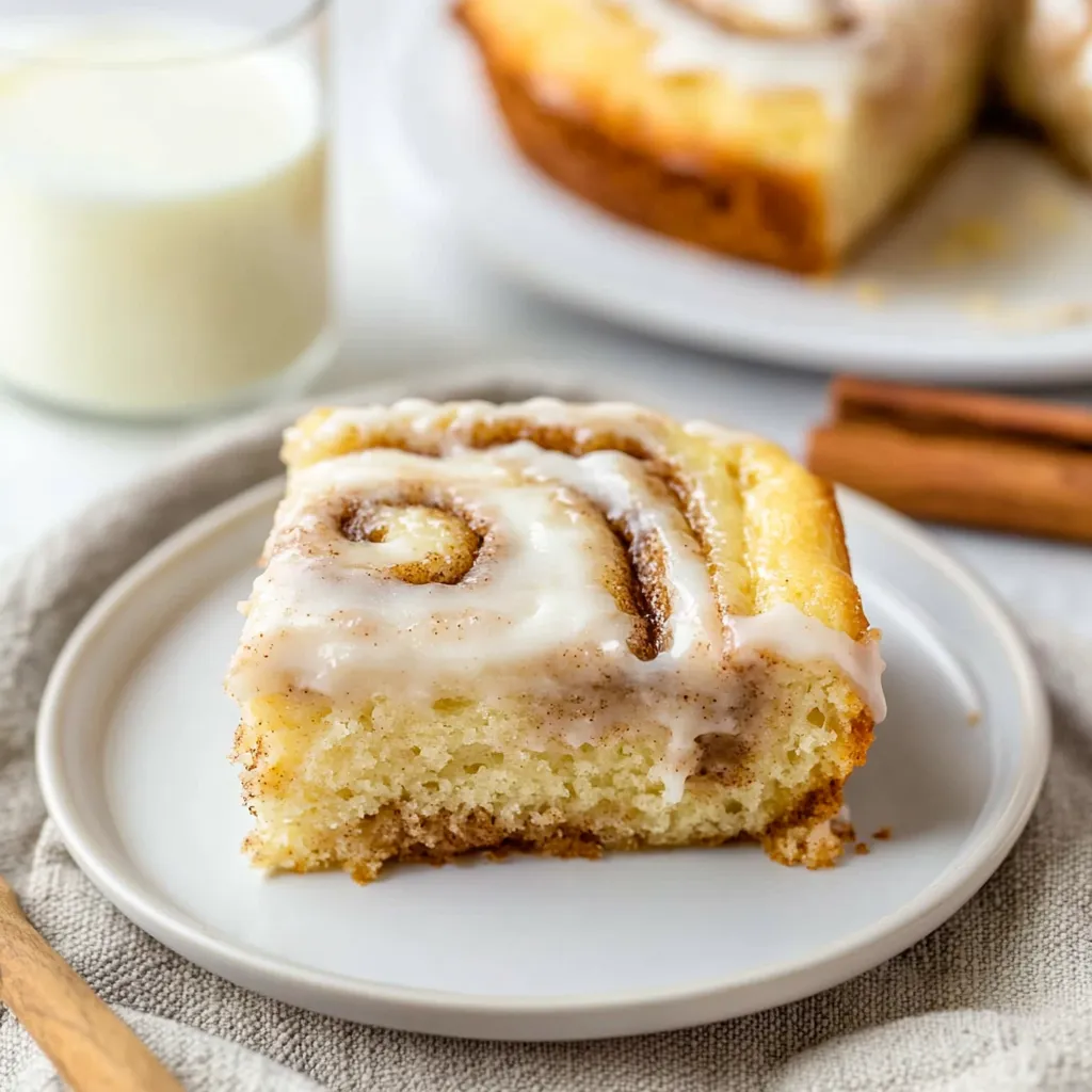 Easy Ooey Gooey Cinnamon Roll Cake