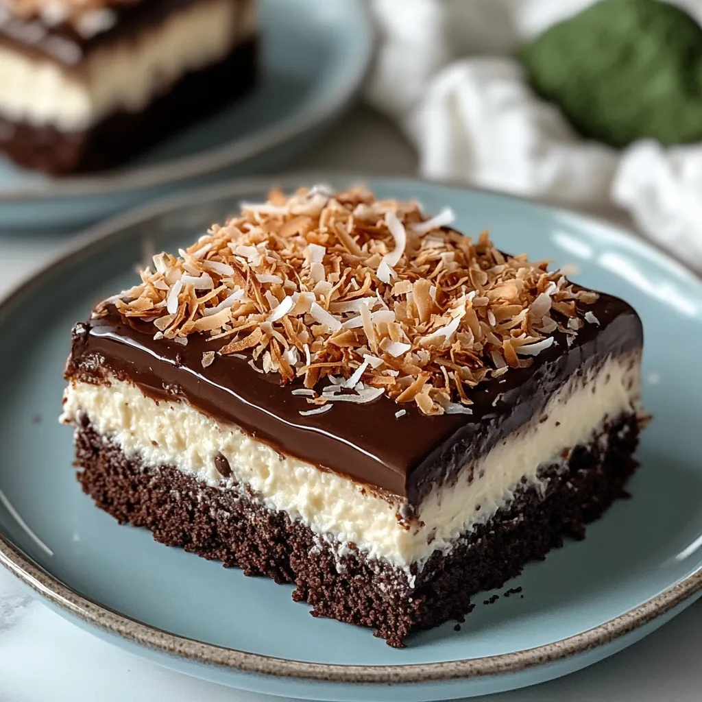 Rich Chocolate Coconut Cake
