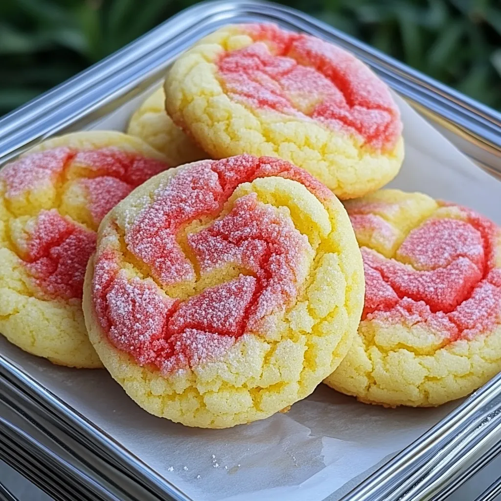 Lemon Strawberry Cookies