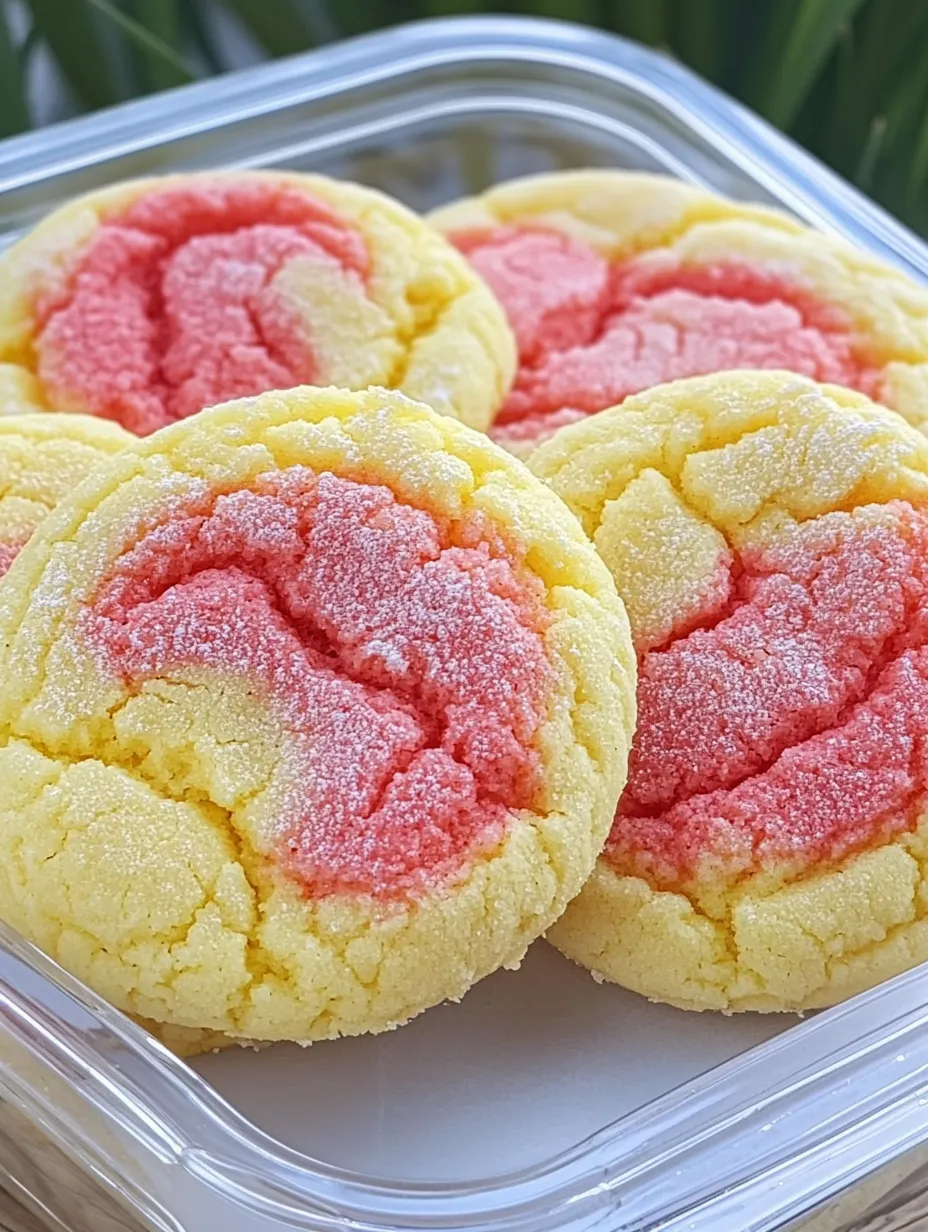 Strawberry Lemon Poundcake Cookies Recipe