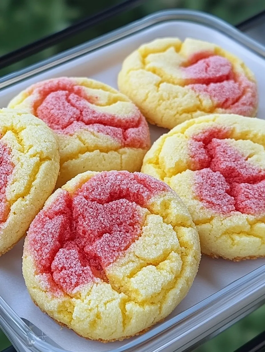 Strawberry Lemon Poundcake Cookies Homemade