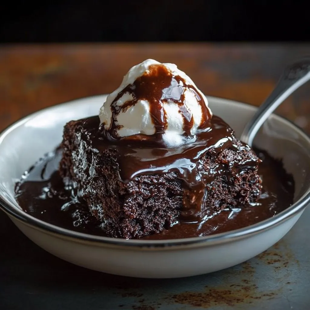 WARM CHOCOLATE FUDGE DESSERT
